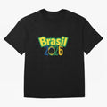 Brasil 2026 Football Mission - Road to Next World Cup T-Shirt Oversized T-Shirt Live the Energy of FIFA World Cup 2026 Spirit, Celebrating Spain and Netherlands, Cristiano Ronaldo, Championship Spirit, Famous Goals, Roaring Crowds and International