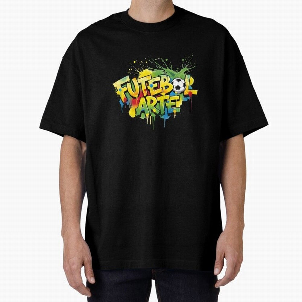 Brazil - World Cup 2026 Oversized T-Shirt Live the Energy of FIFA World Cup 2026 Group Stage Celebrating Cristiano Ronaldo, Spain and Netherlands Energy, Global Supporter Spirit, Legendary Goals, National Colors and Tournament Celebration; Created