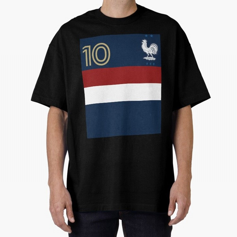 France | 2026 World Cup Fan Apparel Oversized T-Shirt Bring World Football Passion into FIFA World Cup 2026 USA Canada Mexico Spirit, Made for Portugal, Spain and Germany, Messi, Global Supporter Spirit, Legendary Goals, National Colors and