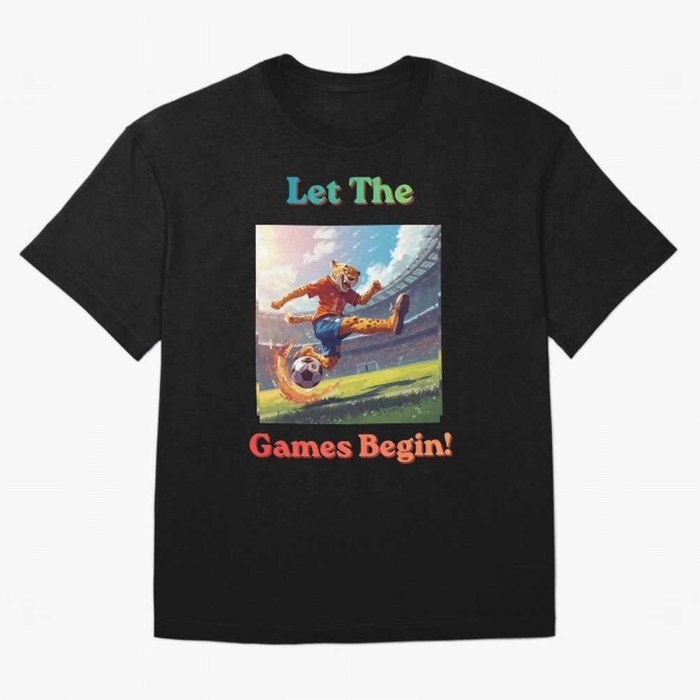 Let The Games Begin ¨C World Cup Soccer 2026 Oversized T-Shirt Bring Home Global Football Passion for FIFA World Cup 2026 Group Stage, Built around Messi and Cristiano Ronaldo, Portugal, Football Festival Excitement, Trophy Ambitions, Country