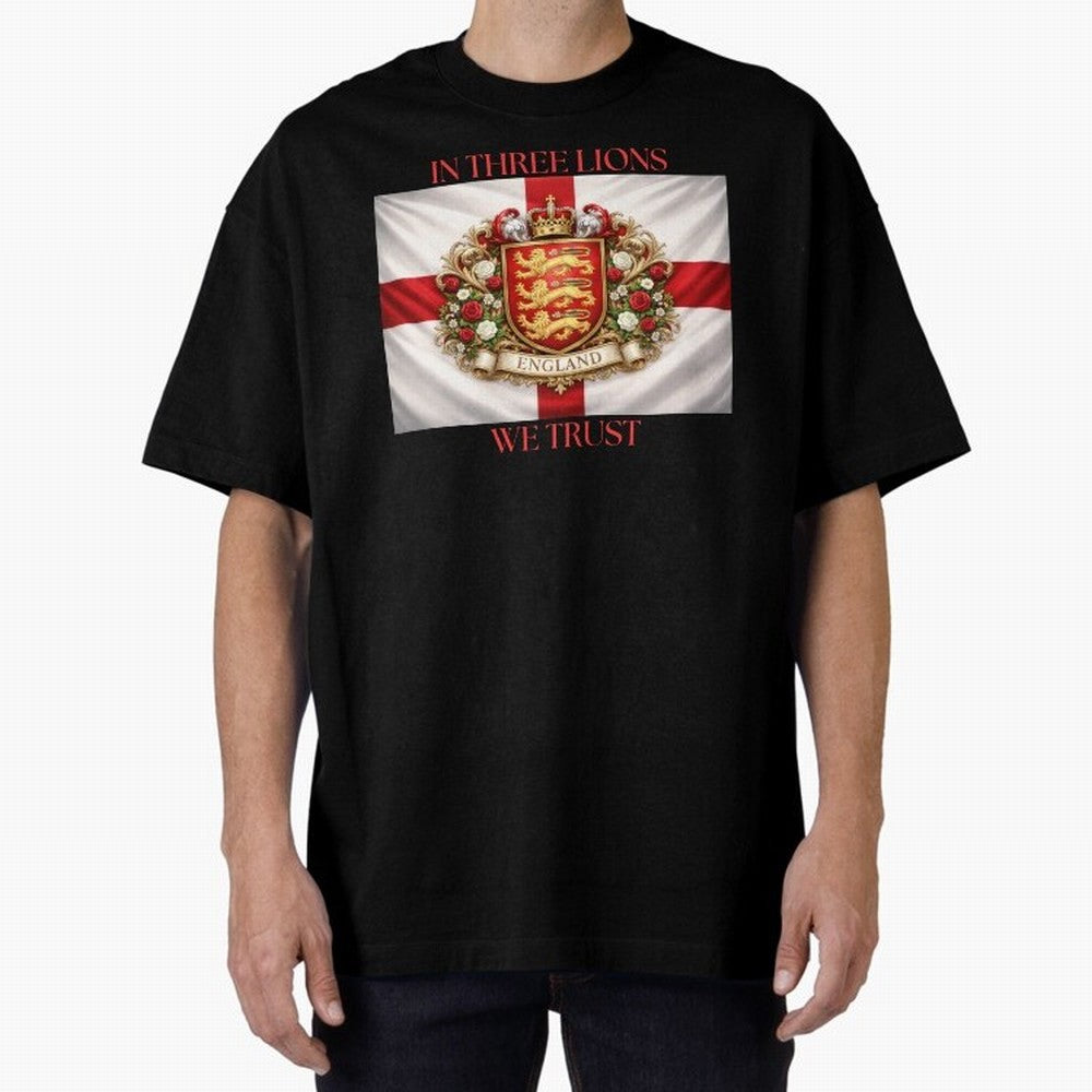 ENGLAND Oversized T-Shirt Bring Supporter Culture to FIFA World Cup 2026 USA Canada Mexico Spirit, Centered on Brazil, Messi, Soccer Culture, Superstar Moments, National Team Dreams and Competitive Fire; Made for Collectors Who Enjoy Iconic
