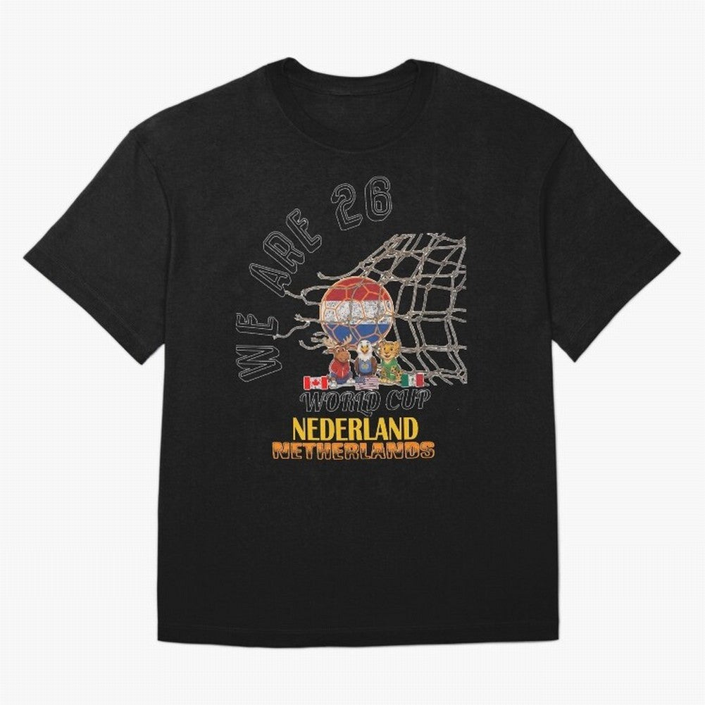 World cup 26 - Netherlands Oversized T-Shirt Bring Champion Energy into FIFA World Cup 2026 USA Canada Mexico Inspired by CR7 and Messi, England, France and Netherlands Energy, Stadium Memories, Football Loyalty, International Chants and