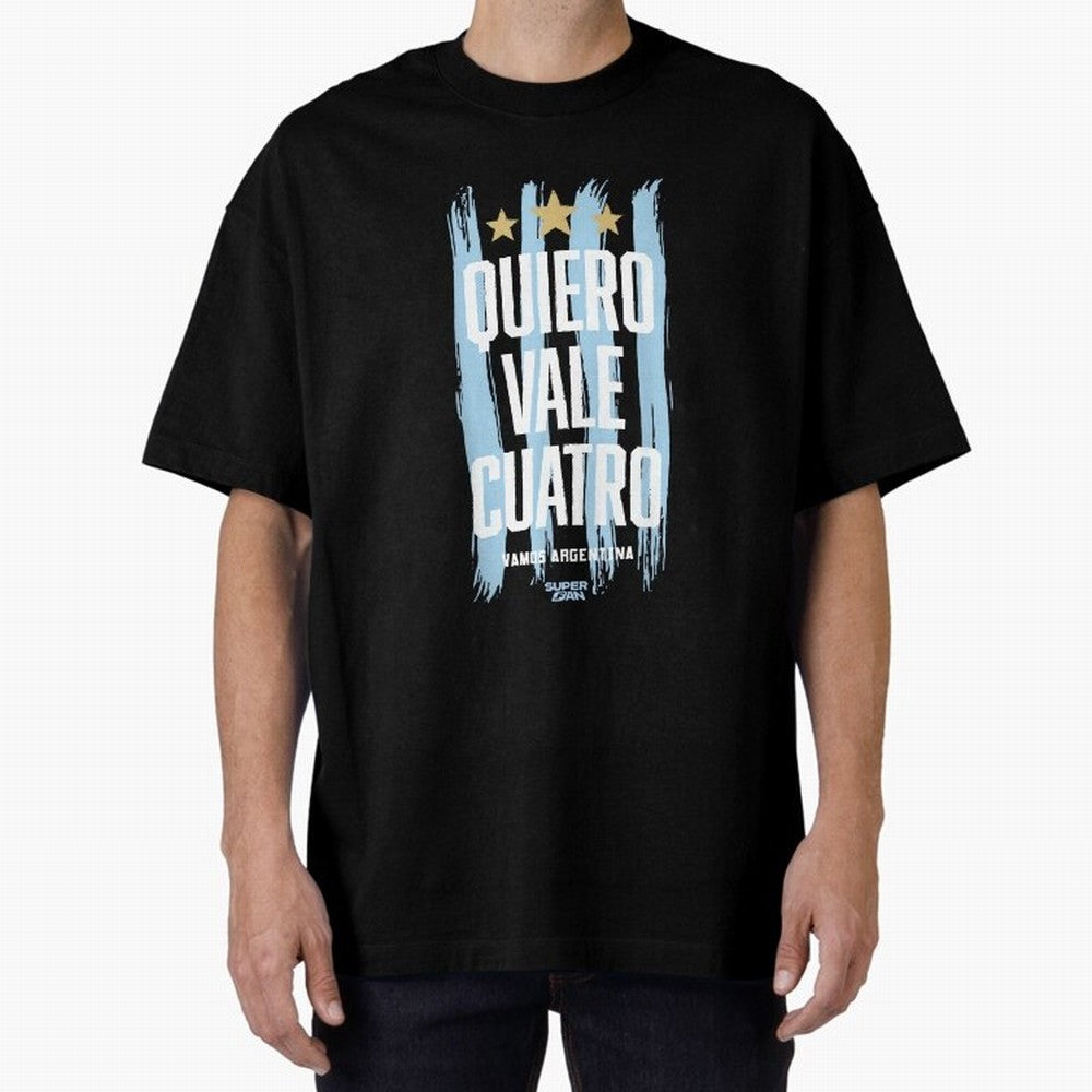 Argentinian Soccer Fan World Cup 2026 Oversized T-Shirt Get Ready for Global Football Passion for FIFA World Cup 2026 USA Canada Mexico, Capturing Cristiano Ronaldo, England, France and Netherlands, Stadium Memories, Football Loyalty, International