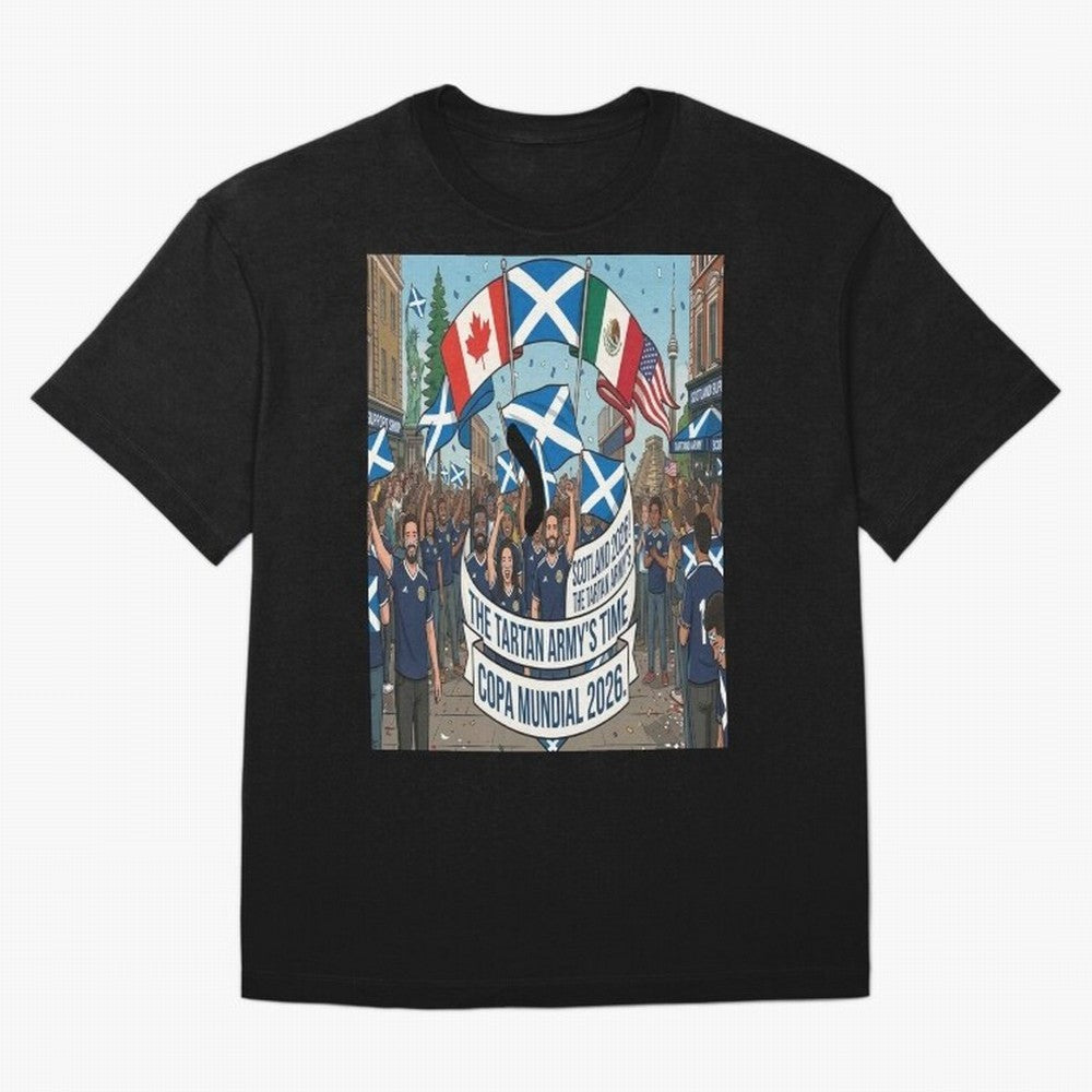 Scotland World Cup 2026 Oversized T-Shirt Represent Football Lovers during FIFA World Cup 2026 for Fans of CR7 and Brazil, Portugal and Argentina, Bringing Sports Nostalgia, International Competition, Famous Players and Unforgettable Victories;