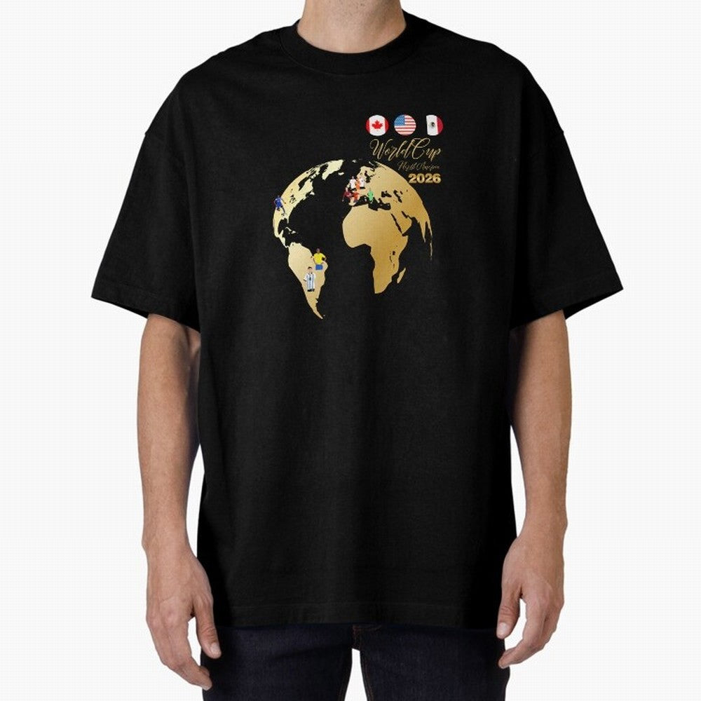 World Cup 2026 T-Shirt_70890629 Oversized T-Shirt Bring a Vintage Feel to Global Football Passion for FIFA World Cup 2026, Filled with Messi, Argentina and Brazil, Football Passion, Legendary Performances, Festival Vibes and Supporter Community;