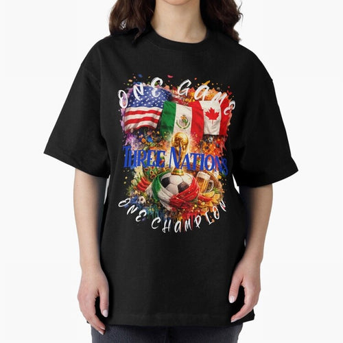 2026 World Cup Oversized T-Shirt Bring World Football Passion into Global Football Passion for FIFA World Cup 2026 Group Stage, Featuring Mbappe and Neymar, Argentina and Brazil, Classic Soccer Heritage, Championship Pressure, Fan Loyalty and