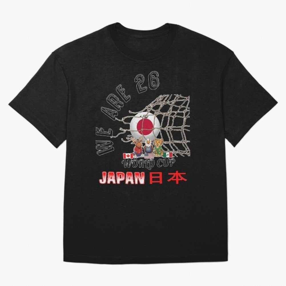 World cup 26 - Japan Oversized T-Shirt Celebrate the Magic of the FIFA World Cup 2026 Group Stage Journey through Messi, CR7 and Mbappe Highlights, Brazil, Portugal and Argentina Pride, Football History, Final Match Energy, Crowd Noise and Once in