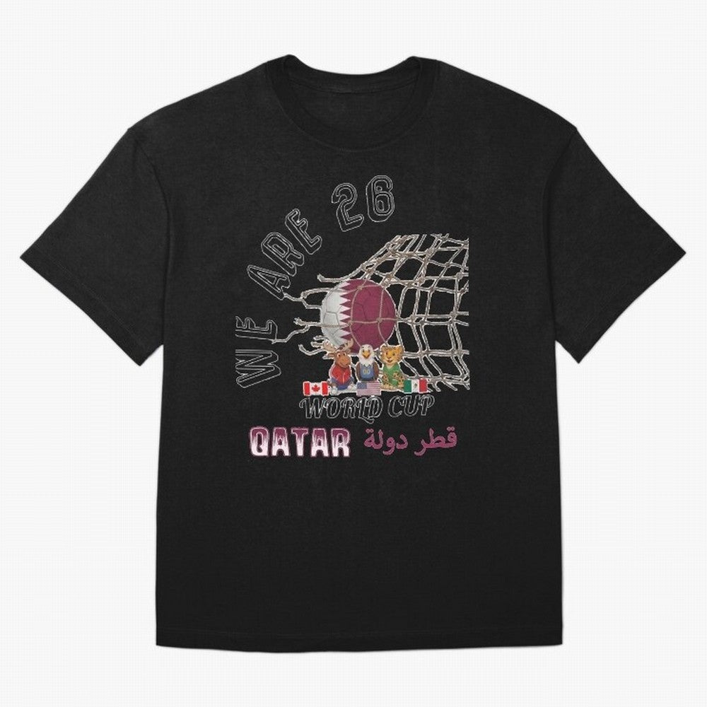 World cup 26 - Qatar Oversized T-Shirt Turn Football Passion into Match Day Hype around FIFA World Cup 2026 USA Canada Mexico, Cristiano Ronaldo, Haaland and CR7, Germany, Global Supporter Spirit, Legendary Goals, National Colors and Tournament