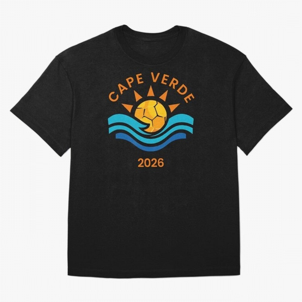 Cape Verde 2026 Oversized T-Shirt Mark Global Football Passion for FIFA World Cup 2026 Group Stage, Connected to Messi, Argentina, Tournament Hype, Historic Matchups, Family Viewing Parties and Global Sports Pride; Great for Watch Parties, Sports