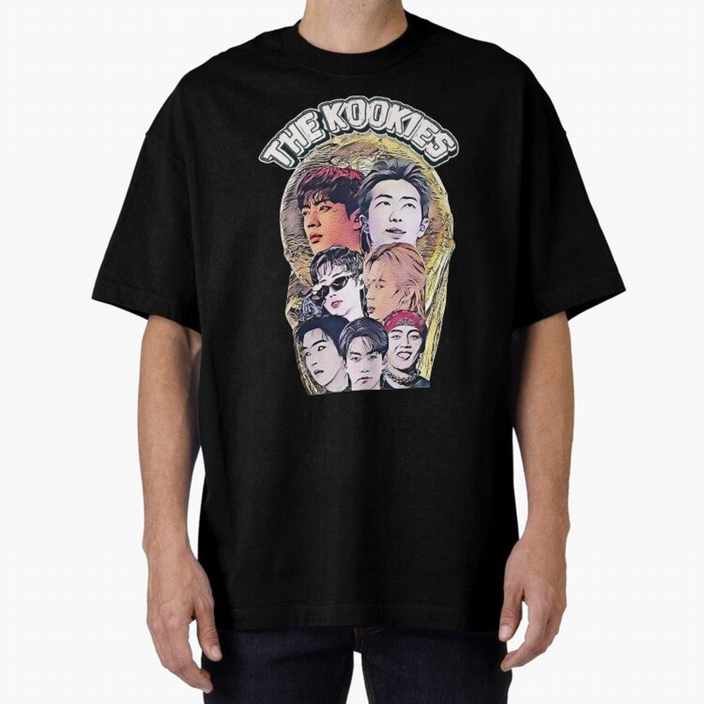 The Kookies - BTS Design Oversized T-Shirt Celebrate Supporters United by FIFA World Cup 2026 USA Canada Mexico Driven by CR7, Argentina and Brazil Energy, Stadium Memories, Football Loyalty, International Chants and Championship Tradition; Ideal