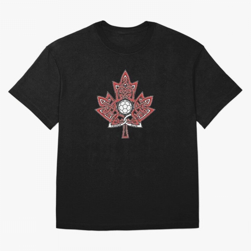 Interwoven Maple Leaf Canada Soccer 2026 T-Shirt_83135197 Oversized T-Shirt Celebrate Rivalries and Pride in FIFA World Cup 2026 USA Canada Mexico Built around Neymar, Brazil Energy, Football Passion, Legendary Performances, Festival Vibes and