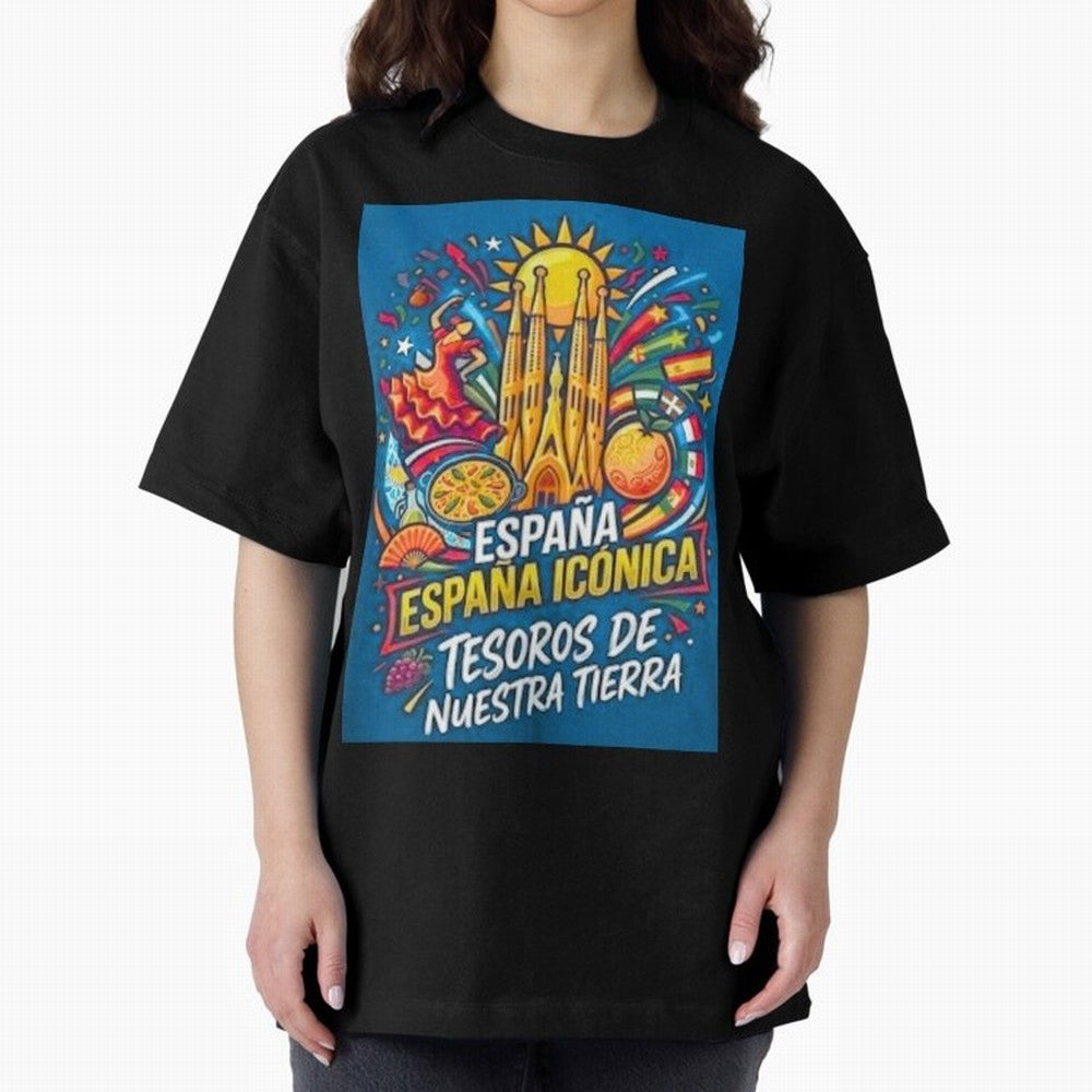 Spain Oversized T-Shirt Join Supporters Worldwide for FIFA World Cup 2026 Group Stage for Fans of Cristiano Ronaldo, Haaland and CR7 and Argentina and Brazil, Bringing Classic Soccer Heritage, Championship Pressure, Fan Loyalty and International