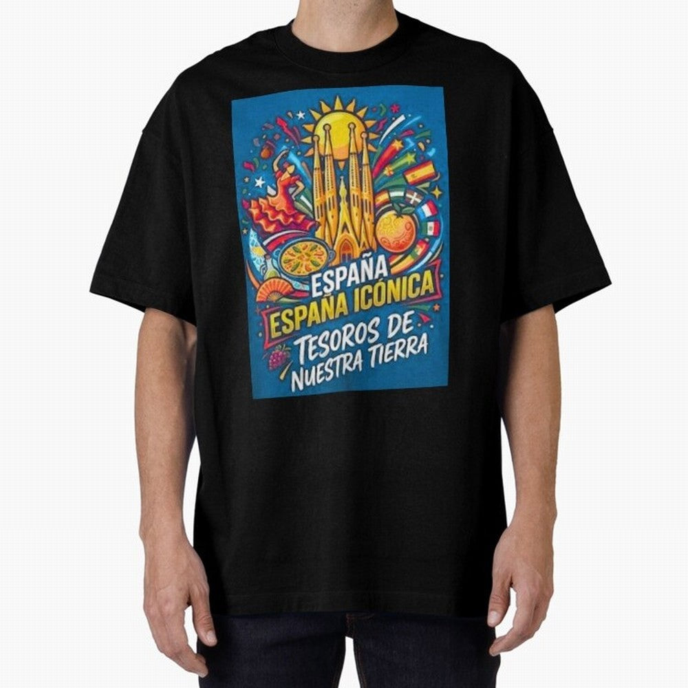 Spain Oversized T-Shirt Join Supporters Worldwide for FIFA World Cup 2026 Group Stage for Fans of Cristiano Ronaldo, Haaland and CR7 and Argentina and Brazil, Bringing Classic Soccer Heritage, Championship Pressure, Fan Loyalty and International