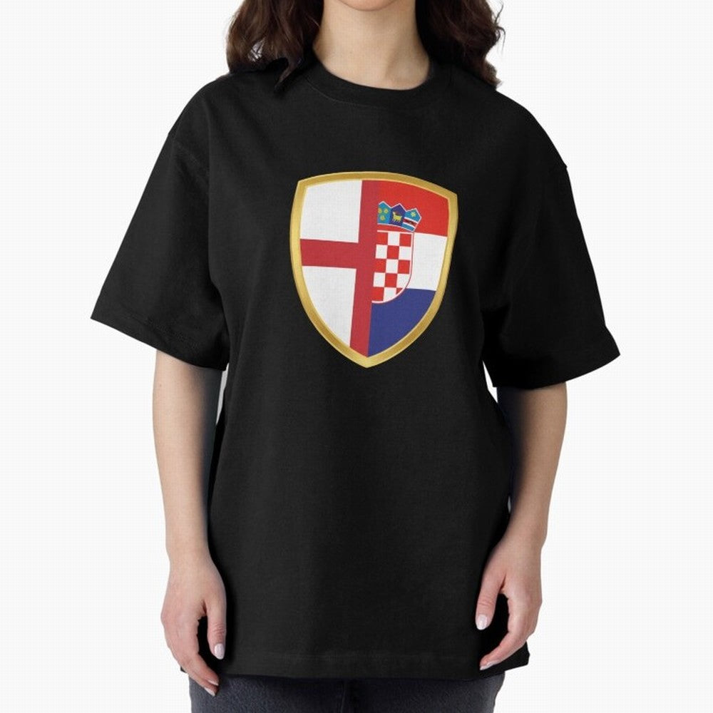 FIFA World Cup - England v Croatia Oversized T-Shirt Remember Iconic Moments from FIFA World Cup 2026 Group Stage Spirit, Celebrating Argentina, Neymar, Tournament Hype, Historic Matchups, Family Viewing Parties and Global Sports Pride; Perfect for