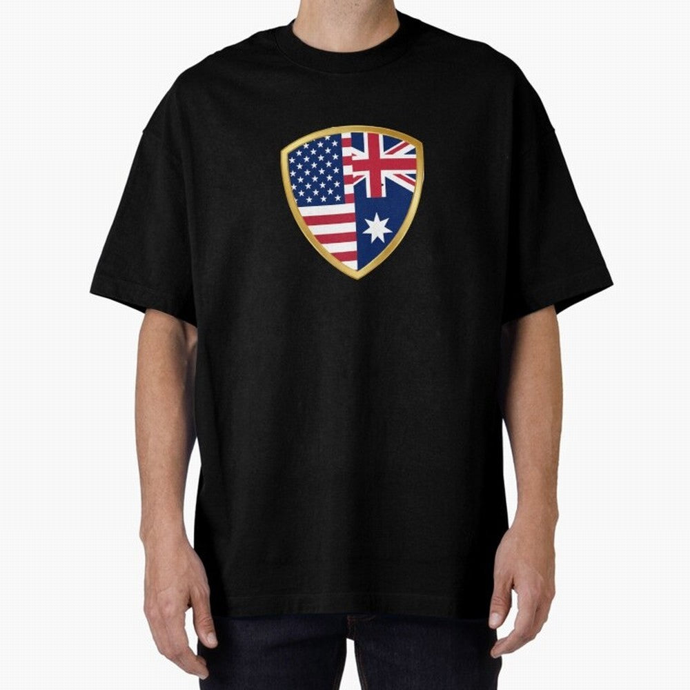 FIFA World Cup - USA v Australia Oversized T-Shirt Honor FIFA World Cup 2026 Spirit, Driven by Argentina and Brazil, Mbappe and Neymar, Game Day Rituals, Football Legends, Country Pride and the Road to the Final; Created for Match Day Parties,