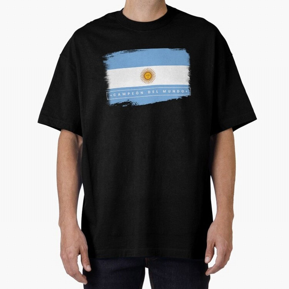 Argentina Campe¨®n del Mundo Oversized T-Shirt Fuel Global Football Passion for FIFA World Cup 2026 USA Canada Mexico, Built around Neymar, Brazil, Portugal and Argentina, Fan Favorite Moments, National Team Passion, Big Match Drama and Soccer