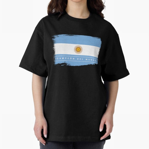 Argentina Campe¨®n del Mundo Oversized T-Shirt Fuel Global Football Passion for FIFA World Cup 2026 USA Canada Mexico, Built around Neymar, Brazil, Portugal and Argentina, Fan Favorite Moments, National Team Passion, Big Match Drama and Soccer