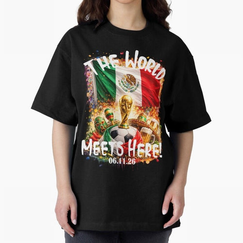 2026 World Cup Oversized T-Shirt Honor the Football Icons of Match Day Hype around FIFA World Cup 2026 Group Stage, Haaland and Mbappe, Argentina and Brazil, Vintage Soccer Flavor, Modern Football Stars, National Flags and Final Night Emotion;