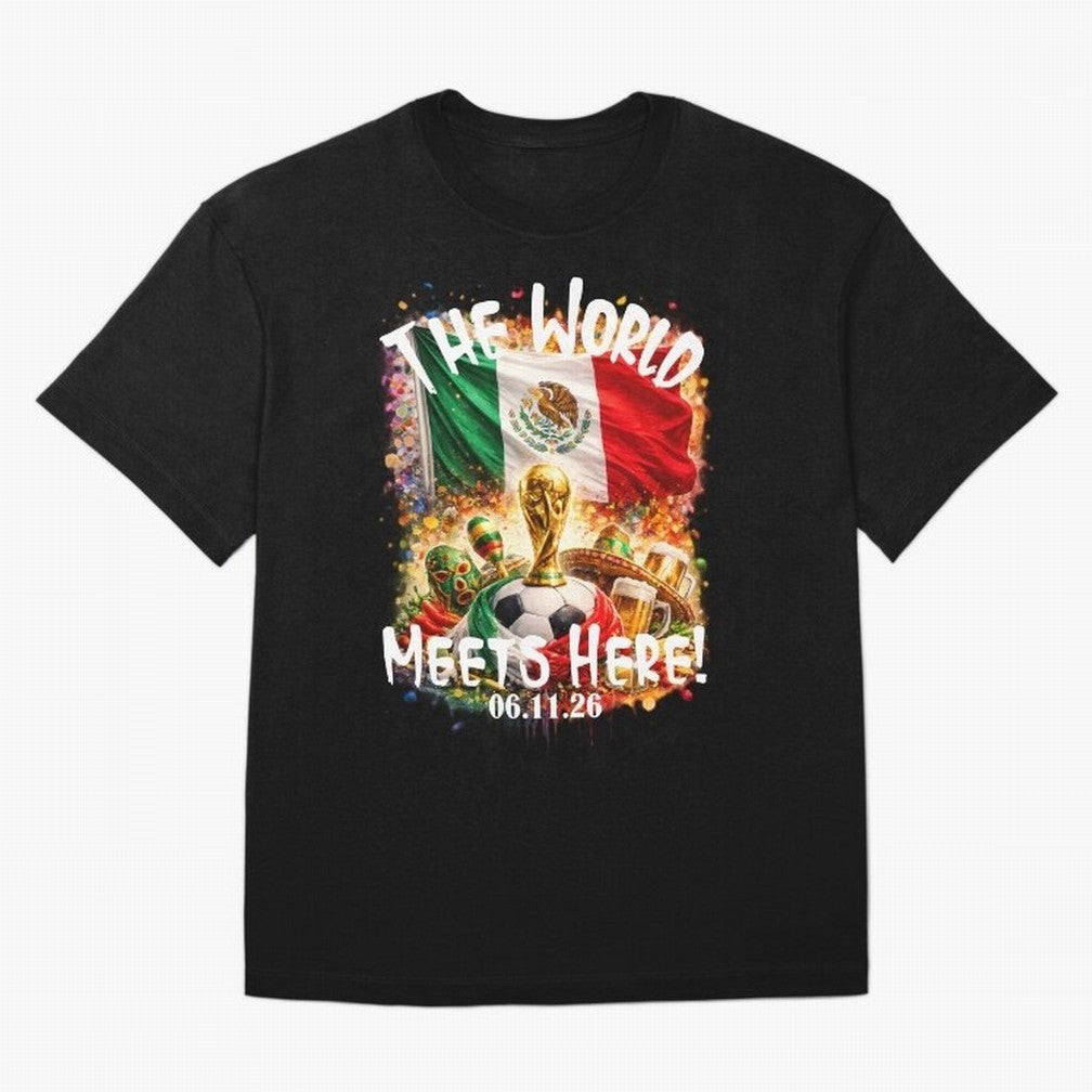 2026 World Cup Oversized T-Shirt Honor the Football Icons of Match Day Hype around FIFA World Cup 2026 Group Stage, Haaland and Mbappe, Argentina and Brazil, Vintage Soccer Flavor, Modern Football Stars, National Flags and Final Night Emotion;