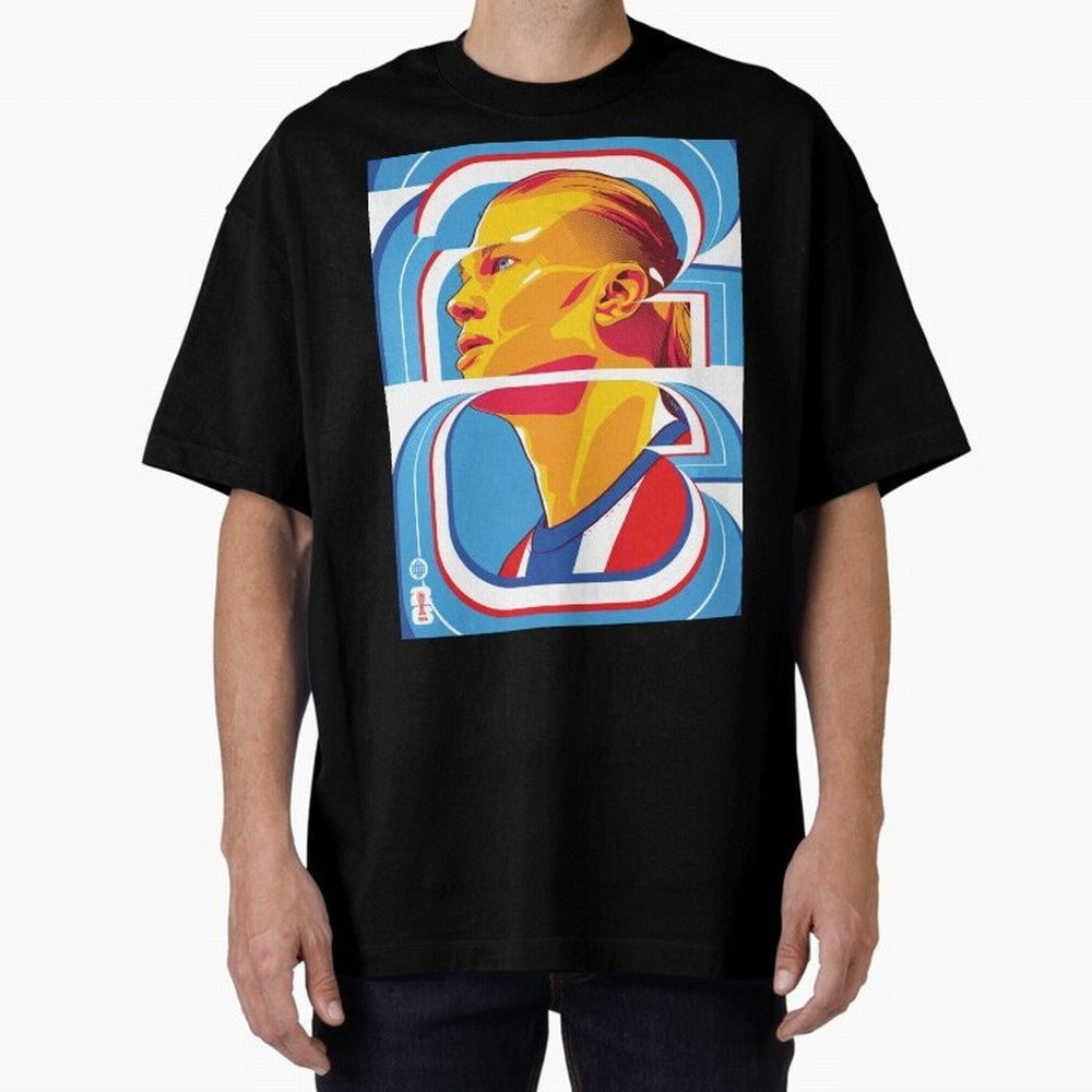 World Cup 2026 Soccer Celebration: United Football Fan Art Oversized T-Shirt Celebrate the Biggest Stage of Match Day Hype around FIFA World Cup 2026 Group Stage, Haaland and Mbappe, Portugal, Spain and Germany, Sports Nostalgia, International