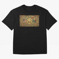 Ornate Soccer Emblem with Flags Oversized T-Shirt Embrace FIFA World Cup 2026 USA Canada Mexico Spirit, Driven by Portugal, Spain and Germany, Haaland and Mbappe, Fan Favorite Moments, National Team Passion, Big Match Drama and Soccer History; Made
