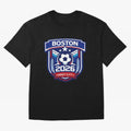 Boston 2026 Host City Welcoming the World Cup Oversized T-Shirt Bring Bold Fan Energy to FIFA World Cup 2026 USA Canada Mexico for Fans of CR7 and Spain, Bringing Football History, Final Match Energy, Crowd Noise and Once in a Lifetime Moments;