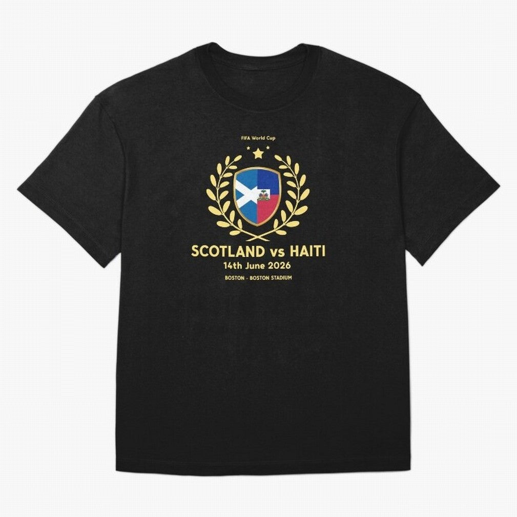 FIFA World Cup - Scotland v Haiti Oversized T-Shirt Follow the Final Road of the FIFA World Cup 2026 Journey through Messi, Neymar and Mbappe Highlights, England and Germany Pride, Champion Mindset, Group Stage Buzz, Knockout Tension and Passionate