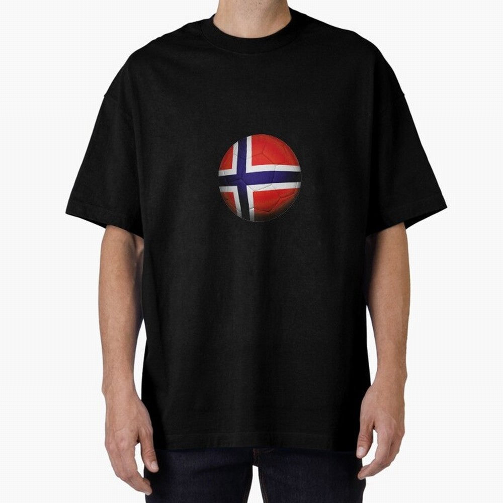 Norway Football Oversized T-Shirt Celebrate the Biggest Stage of Global Football Passion for FIFA World Cup 2026 Group Stage, Featuring Mbappe and Neymar, England, Soccer Culture, Superstar Moments, National Team Dreams and Competitive Fire; Ideal