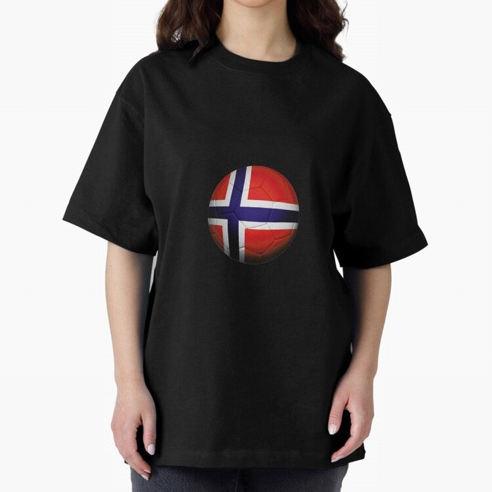 Norway Football Oversized T-Shirt Celebrate the Biggest Stage of Global Football Passion for FIFA World Cup 2026 Group Stage, Featuring Mbappe and Neymar, England, Soccer Culture, Superstar Moments, National Team Dreams and Competitive Fire; Ideal