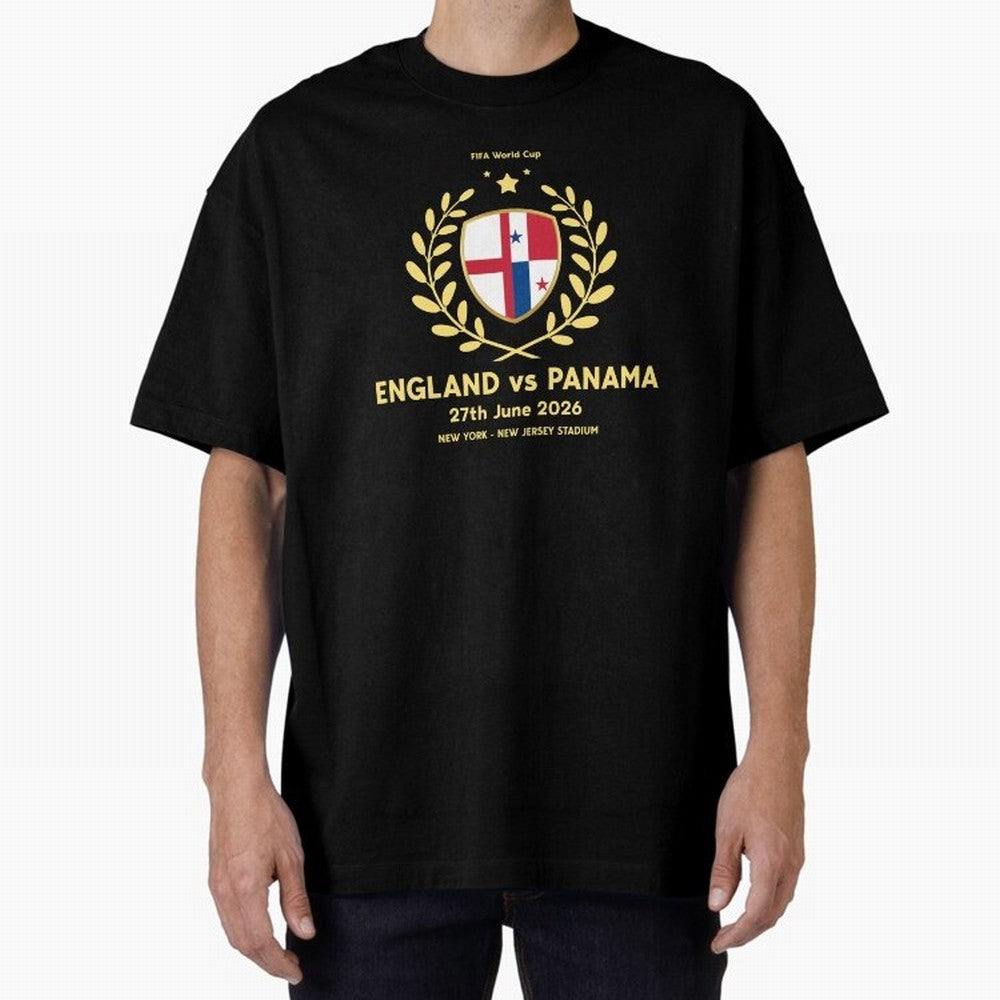 FIFA World Cup - England v Panama Oversized T-Shirt Join the Global Buzz around FIFA World Cup 2026 Driven by Messi, Neymar and Mbappe, England and Germany Energy, Classic Soccer Heritage, Championship Pressure, Fan Loyalty and International Pride;