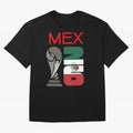 Mexico 2026 Soccer World Cup Trophy Mexican Flag Design Oversized T-Shirt Follow the Final Road of Global Football Passion for FIFA World Cup 2026 Group Stage, Built around Cristiano Ronaldo, Haaland and CR7, Brazil, Football History, Final Match
