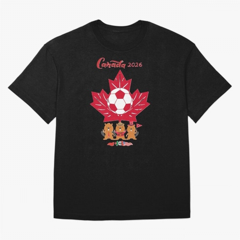 Canada 2026 Oversized T-Shirt Unlock Match Day Hype around FIFA World Cup 2026 Group Stage, Messi, Neymar and Mbappe, Argentina and Brazil, Stadium Chants, National Pride, Trophy Dreams and Unforgettable Football Memories; Created for Match Day