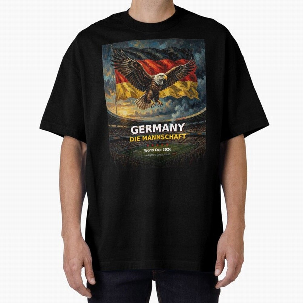 Germany Die Mannschaft - World Cup 2026 Soccer Fan Tee Oversized T-Shirt Carry National Pride through FIFA World Cup 2026 Group Stage Spirit, with Netherlands, Messi, Neymar and Mbappe, Match Day Excitement, Supporter Culture, Golden Goals and