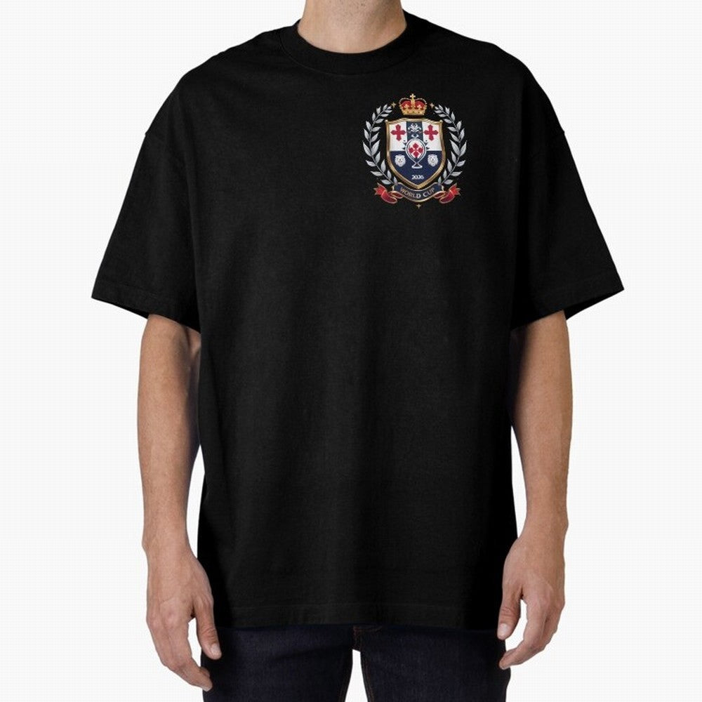 England World Cup 2026 Oversized T-Shirt Join the Countdown to FIFA World Cup 2026 USA Canada Mexico with Cristiano Ronaldo, Haaland and CR7, Brazil Energy, Game Day Rituals, Football Legends, Country Pride and the Road to the Final; Ideal for Fans