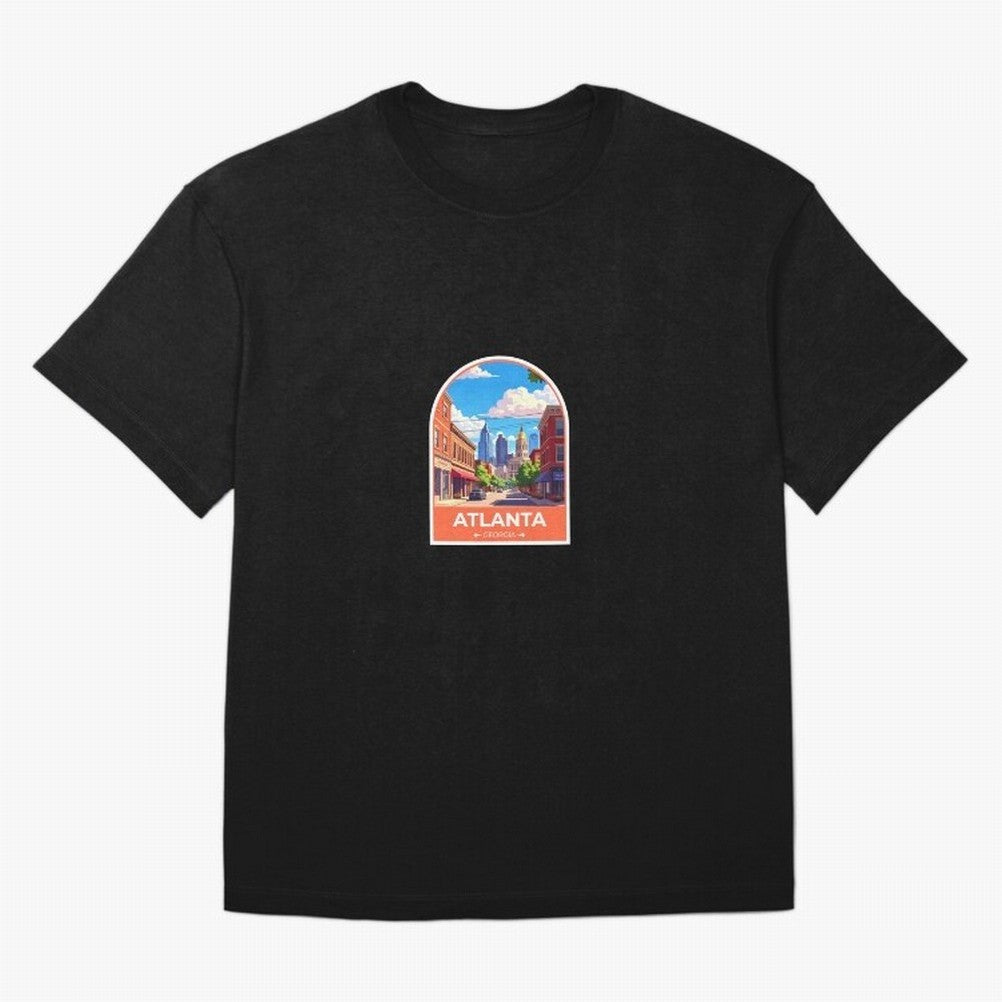 Atlanta Georgia Oversized T-Shirt Represent Fans Who Live for the FIFA World Cup 2026 USA Canada Mexico Journey through Messi, CR7 and Mbappe Highlights, Portugal, Spain and Germany Pride, Retro Football Energy, Iconic Rivalries, Trophy Chase Drama