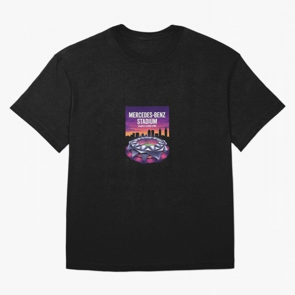 Atlanta Stadium Oversized T-Shirt Upgrade FIFA World Cup 2026 USA Canada Mexico Spirit, Filled with France and Portugal, Haaland, Supporter Pride, Iconic Celebrations, Legendary Names and Global Match Day Energy; Perfect for Fans, Collectors,