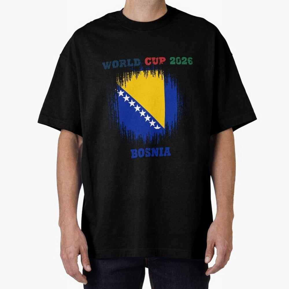 BOSNIA WORLD CUP 2026 Oversized T-Shirt Back the Journey through FIFA World Cup 2026 USA Canada Mexico Spirit, Built around Spain, Cristiano Ronaldo, Haaland and CR7, Football History, Final Match Energy, Crowd Noise and Once in a Lifetime Moments;