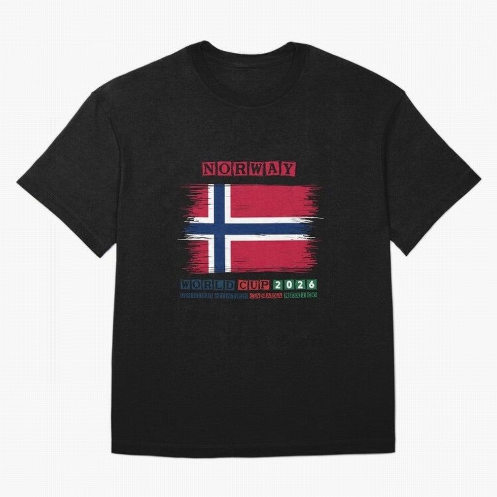 NORWAY WORLD CUP 2026 Oversized T-Shirt Honor FIFA World Cup 2026 Group Stage for Fans of CR7 and Spain and Netherlands, Bringing Goal Celebration Energy, Supporter Heritage, Football Icons and Worldwide Tournament Joy; Made for Die Hard