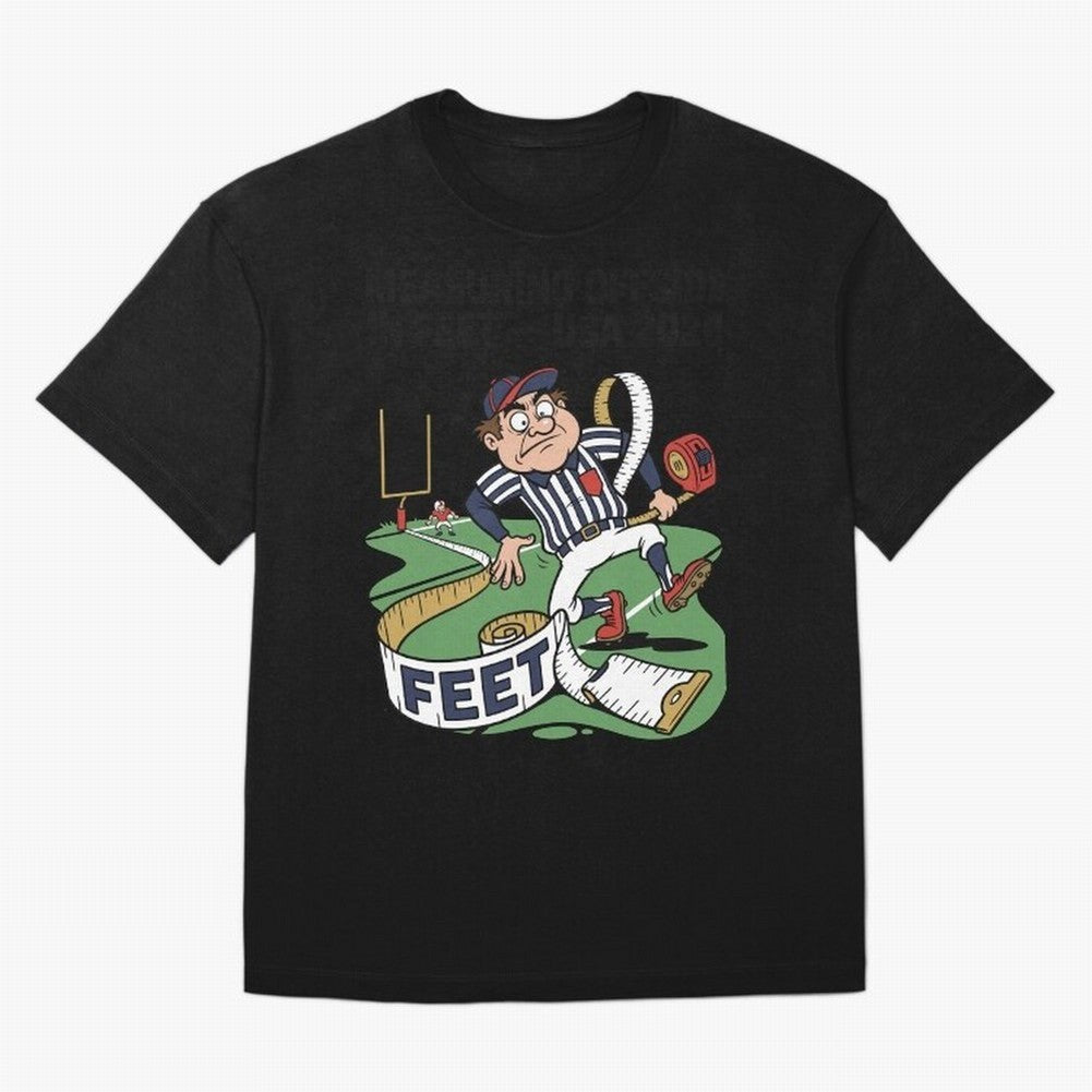 Measuring Offside in Feet ¡ª USA 2026 V2 Oversized T-Shirt Refresh FIFA World Cup 2026 Group Stage Spirit, with Germany, Cristiano Ronaldo, Haaland and CR7, Championship Spirit, Famous Goals, Roaring Crowds and International Football Unity; Ideal