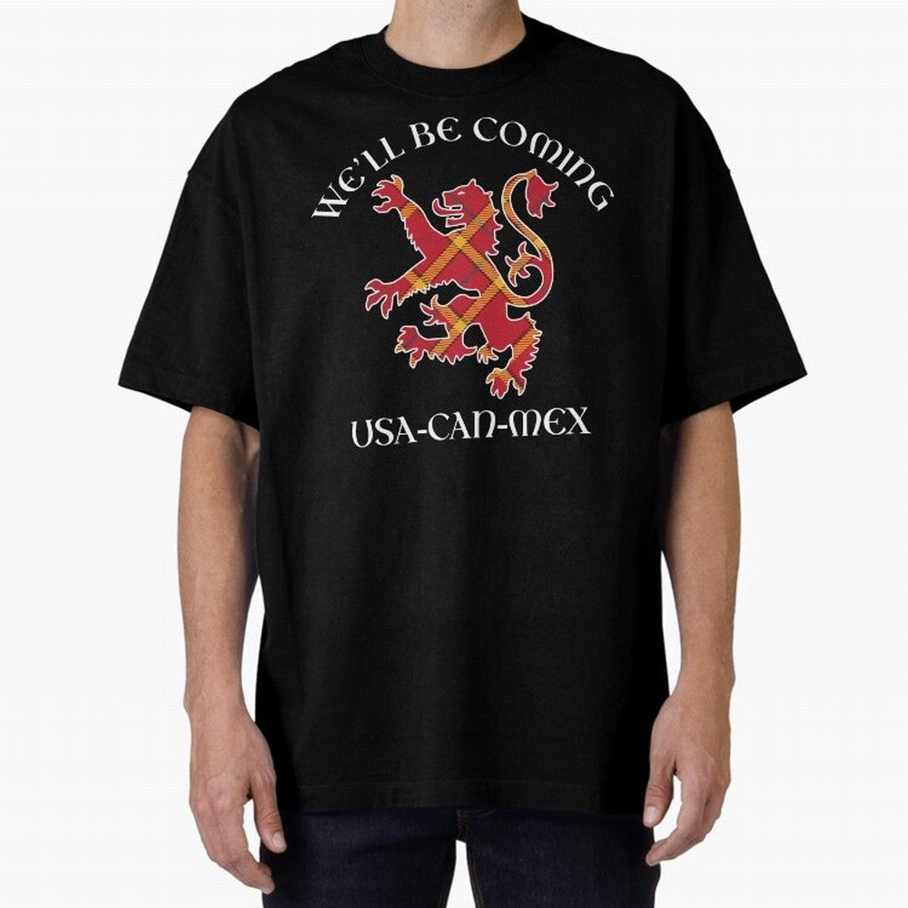 Scotland on Tour WC 2026 Oversized T-Shirt Feel Global Football Passion for FIFA World Cup 2026, Celebrating Messi, Neymar and Mbappe, Brazil, Match Day Excitement, Supporter Culture, Golden Goals and Global Football Passion; Built for Supporters