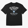 No Scotland No Party 2026 Oversized T-Shirt Share Match Day Hype around FIFA World Cup 2026 Group Stage, Haaland and Mbappe, Germany, Football Festival Excitement, Trophy Ambitions, Country Rivalries and Star Player Buzz; Perfect for Fans,