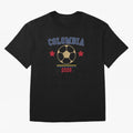 Colombia ¡ª Vintage Soccer Tee Oversized T-Shirt Feel the Trophy Chase of FIFA World Cup 2026 Group Stage for Fans of Haaland and Mbappe and Brazil, Bringing Stadium Memories, Football Loyalty, International Chants and Championship Tradition; Made