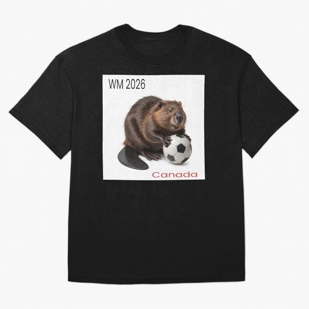Canadian beaver invites you to World Cup 2026 in USA, Canada and Mexico Oversized T-Shirt Elevate FIFA World Cup 2026 Group Stage Capturing Messi, CR7 and Mbappe, Brazil Energy, Stadium Chants, National Pride, Trophy Dreams and Unforgettable