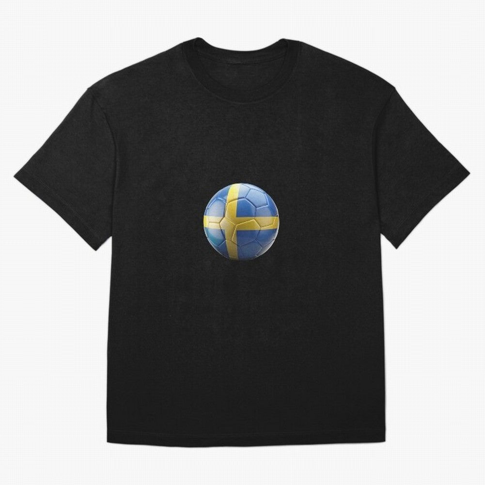 Sweden Football Oversized T-Shirt Live for the Drama of Global Football Passion for FIFA World Cup 2026, Driven by Neymar, France, Worldwide Fan Energy, Dramatic Goals, Stadium Lights and Championship Celebrations; Ideal for Fans Who Follow Messi,