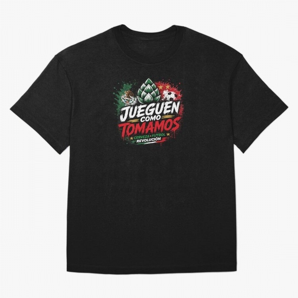 Jueguen Como Tomamos Futbol Cervecero Oversized T-Shirt Follow the Final Road of the FIFA World Cup 2026 Group Stage Journey through Mbappe Highlights, England and Germany Pride, Classic Soccer Heritage, Championship Pressure, Fan Loyalty and