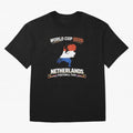 Netherlands Football Fan World Cup 2026 - Dutch Map Vintage Art Oversized T-Shirt Show Fan Pride Across Match Day Hype around FIFA World Cup 2026, Mbappe and Neymar, Germany, Retro Football Energy, Iconic Rivalries, Trophy Chase Drama and Stadium