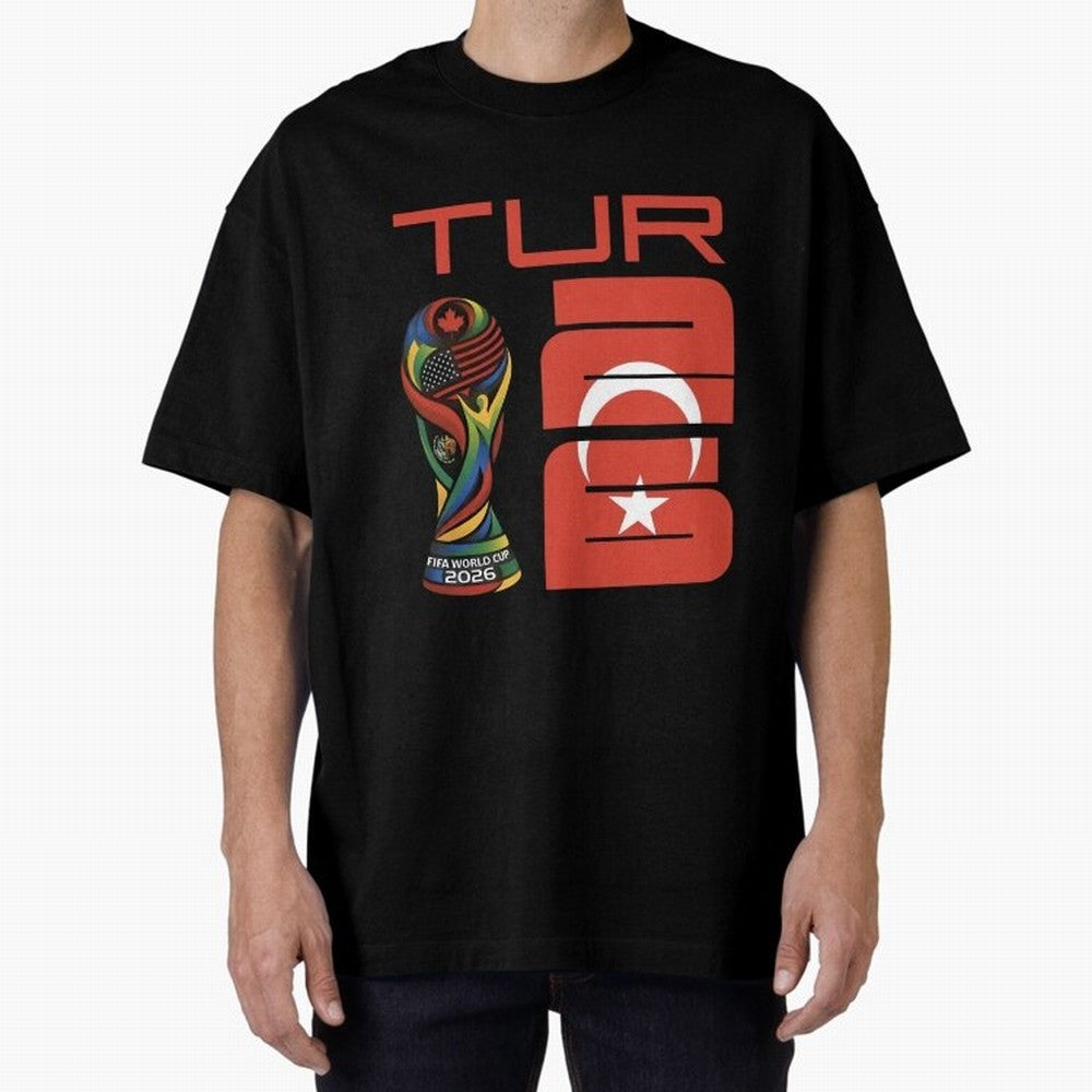 Turkey Football World Cup 2026 Fan Design Oversized T-Shirt Bring Legendary Rivalry Energy to the FIFA World Cup 2026 Journey through Neymar Highlights, France Pride, Tournament Hype, Historic Matchups, Family Viewing Parties and Global Sports