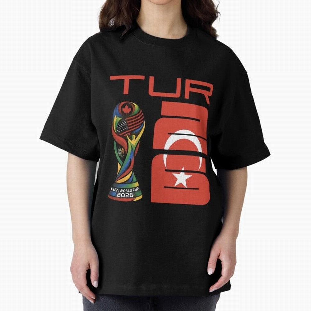 Turkey Football World Cup 2026 Fan Design Oversized T-Shirt Bring Legendary Rivalry Energy to the FIFA World Cup 2026 Journey through Neymar Highlights, France Pride, Tournament Hype, Historic Matchups, Family Viewing Parties and Global Sports