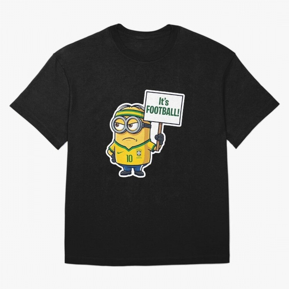 It's Football! - Funny Brazil Soccer Meme (Soccer v Football) v2 Oversized T-Shirt Bring Match Day Fire to FIFA World Cup 2026 Spirit, Celebrating Argentina, Cristiano Ronaldo, Soccer Culture, Superstar Moments, National Team Dreams and Competitive