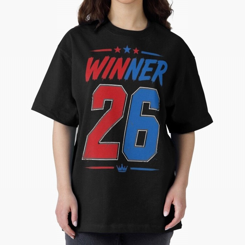 Copy of Dream Champions 2026 Football Streetwear Design | Trophy Graphic Tee Oversized T-Shirt Show Up for the Glory of Global Football Passion for FIFA World Cup 2026 Group Stage, Connected to Cristiano Ronaldo, Spain and Netherlands, Sports